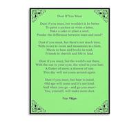 SSOPTMCB Warm Minimalism Dust Poem Art Print on Canvas for Tranquil Bedroom and Sunlit Reading Corner Decor(Framed,08x12inch(20x30cm))