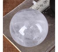 SSOPTMCB White Crystal Ball Ornaments Stone Polished Crafts Home Living Room Feng Shui,80mm Gemstone Stone