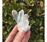 SSOPTMCB White Flame Halo Quartz Crystal Cluster Gemstone Stone