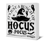 SSOPTMCB Wicked Witch Halloween Poster, Moon & Silhouette Wall-Art, Gothic Halloween Decor for Door, Wall or Window(Framed,08x12inch(20x30cm))