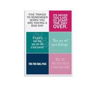 SSOPTMCB Words Poster List of Affirmations for Hard Days Canvas Wall-Art Comforting Decor for Study Room Bedroom(Unframed,12x18inch(30x45cm))