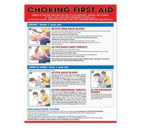 SSOPTMCB Workplace Sign Choking First Aid Poster Metal Tin Sign OSHA Compliant Info Chart for Office Break Room(Framed,16x24inch(40x60cm))