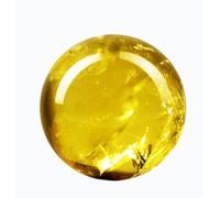 SSOPTMCB Yellow Crystal Ball Citrine Sphere Stone Crafts Gemstones for Home Decoration Feng Shui Scrying Sculpture Figurine,100mm Gemstone Stone