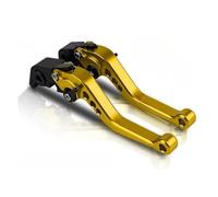 SSQKRVFSJ Palanca embrague freno Maneta freno embrague ajustable CNC motocicleta para Kawasaki para ZZR1200 2002-2005 para ZG1000 Cilindro maestro freno(Golden)