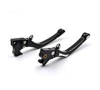 SSQKRVFSJ Palanca embrague freno Palanca embrague freno ajustable CNC negra para motocicleta para Sportster para XL 883 1200 2004-2013 Cilindro maestro freno