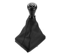 SSQKRVFSJ Pomo Palanca Cambios Accesorios interiores para Peugeot 206 207 pomo cambio 5 velocidades funda para palanca cambios Palanca Cambios(Black)