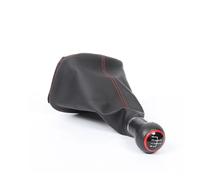 SSQKRVFSJ Pomo Palanca Cambios Kit palanca cambios coche con rosca roja a prueba polvo accesorios ropa para VW para Golf 4 Palanca Cambios(23mm caliber 5-speed)