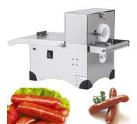 SSQUZA Máquina Atadora De Salchichas, Eléctrica para Atar, Equipo Enlazador Automático Acero Inoxidable con Interruptor Pie para Uso Comercial En El Hogar 210 X 450 260