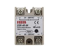 SSR-10AA SSR-25AA SSR-40AA 10A 25A 40A Módulo de relé estado sólido 80-250V Entrada CA 24-380V Salida(SSR-40AA)
