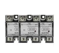SSR-25DD SSR-40DD SSR 10A 60A 100A Módulo de relé de estado sólido monofásico DC 3-32V Entrada DC 12-220V Transformador de voltaje de salida 1 Uds(25A 100A)