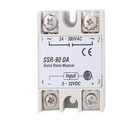 SSR-90DA 90A Relé de Estado Sólido, SSR Relé de Estado Sólido Entrada de CC a Corriente Módulo de 3-32 V CC