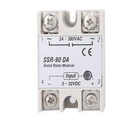 SSR - 90DA Módulo Relé de Estado Sólido 90A, Entrada DC 3-32V, Salida AC 24-380V - Alta Fiabilidad, Sin Chispa de Conmutación, Ideal para Control Industrial