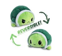 SSRGV Double Sided Turtle Plush Happy Sad Turtle Fluffy Cute Mini Plush Turtle for All Ages Green