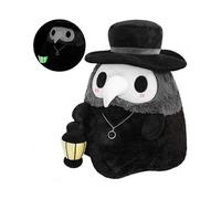 SSRGV Plague Beak Doctor Toy, Light Up Soft Plush Doll Toy, Good for Easter and Halloween Decoration, Black