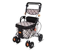 SSRURYWZ Tor .99s Tor .99 con Asiento, Carrito de Compras de Gran Capacidad, Movilidad Plegable con Ruedas .99, Peso Ligero .99s Aluminio de Moda