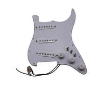 SSS Ainico 5 Pastillas De Bobina Simple Juego De Golpeador Precableado Completamente Cargado De 7 Vías Para Piezas De Guitarra Eléctrica (Color : White)