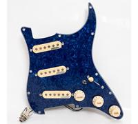 SSS - Golpeador precableado cargado para guitarra Fender ST compatible con pastillas Wilkinson SSS Alnico 5 de bobina única, para kit de repuesto de guitarra eléctrica Strat de Estados Unidos/México