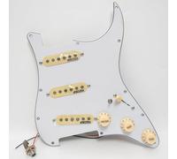 SSS - Golpeador precableado cargado para guitarra Fender ST compatible con pastillas Wilkinson SSS Alnico 5 de bobina única, para kit de repuesto de guitarra eléctrica Strat de Estados Unidos/México