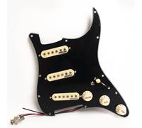 SSS - Golpeador precableado cargado para guitarra Fender ST compatible con pastillas Wilkinson SSS Alnico 5 de bobina única, para kit de repuesto de guitarra eléctrica Strat de Estados Unidos/México