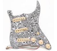 SSS - Golpeador precableado cargado para guitarra Fender ST compatible con pastillas Wilkinson SSS Alnico 5 de bobina única, para kit de repuesto de guitarra eléctrica Strat de Estados Unidos/México