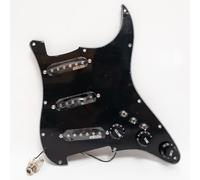 SSS - Golpeador precableado cargado para guitarra Fender Strat Style con juego de 5 pastillas Alnico de bobina única, 3 interruptores de pastilla independientes, arnés de cableado precableado