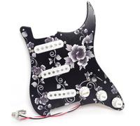 SSS - Golpeador Strat cargado precableado, Alnico 5 pastillas de bobina única, interruptor de 7 vías, para piezas de repuesto de guitarra eléctrica Fender Stratocaster de Estados Unidos/México