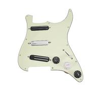 SSS Guitarra Eléctrica De 11 Agujeros Golpeador Precableado ScratchPlate Con 3 Humbucker De Doble Riel