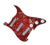 SSS Loaded Guitar Pickguard Multifunción Dual Hot Rail High Output White Pickups 3 Single Cut Set Guitarra Precableado Golpeador