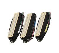 SSS Pickup Set Single Coil Size Guitar Humbucker Hot Dual Rails Ceramic Magnet Pickup Para For ST Guitarra Eléctrica Piezas de Guitarra Eléctrica (Color : 04)