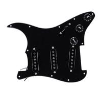 SSS Prealambrado Cargado Pickguard, Single Coil Pickup Set, Materiales Premium Pick Guard para St Estilo Eléctrico Guitarras, Negro