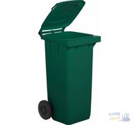 Sss Spa Cubo De Basura Verde Oscuro Con Ruedas Lt 120