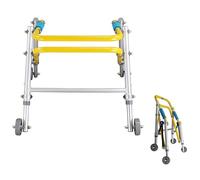 SssHfff Andadores para discapacidad, Andador Plegable para niños Andador de Cuatro Ruedas para Entrenamiento de pie discapacidad Fractura rehabilitación Ejercicio Carro(70-79cm)