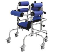 SssHfff Andadores para discapacidad, para Niños con Parálisis Cerebral Personas Mayores Asistente de Peldaño Vertical con Bastidor de Acero Inoxidable Asideros Carga del Asiento 120kg