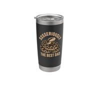 Sssseriously La divertida serpiente hocico de cerdo del mejor papá Vaso térmico de acero inoxidable de doble pared