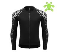 SSWH Chaqueta Moto Hombre con Protecciones CE extraíbles, sobrecamisa de Moto con Malla Transpirable y Detalles Reflectantes, Ropa Ligera para Verano, Touring y Carretera(Size:L,Color:Black White2)