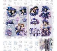 SSyang 20 Hojas Stickers Aesthetic, Pegatinas Scrapbooking, Pegatinas Aesthetic, Pegatinas, Pegatinas Agenda, Scrapbooking, para Cuadernos, Calendarios, Diarios