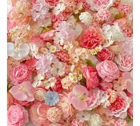 SSyang 20 Piezas Cabezas de Flores de Rosas Artificiales, Flores Artificiales De Seda Decoración para Manualidades DIY, Decoración del Hogar,para Fiesta Boda Jardinería Decoración de Interiores,Rosa