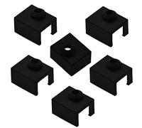 SSyang 6 Piezas Funda de Silicona para Impresora 3D, 3D Bloque de Cubierta de Silicona, Impresora 3D Bloque de Calefacción Hotend Cubierta para Ender 3 S1, Ender 3 S1 Pro, Ender 3 S1 Plus(Negro)