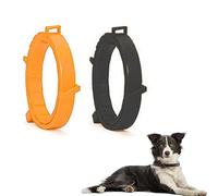 SSyang Collar Antigarrapatas para Perros Pequeños y Gatos, 2 Paquetes, Impermeable y Ajustable, hasta 8 Meses de Protección contra Las Garrapatas con Ingredientes(Amarillo+Negro)