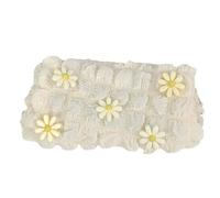 SSyang Estuches, Estuche Unisex, Estuche para, la Pequeña y Linda Bolsa de Dibujos Animados se Puede Usar como una de Llaves,una de Cosméticos, Juguetes,Pequeña Margarita(Beige)