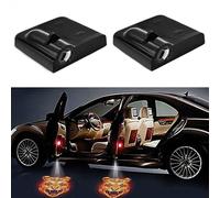 SSyang Luz de Bienvenida para Puerta de Coche, 2 Piezas LED Proyector de Logotipo para Automóvil