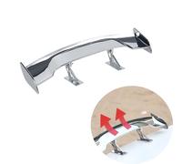 SSyang Mini Alerón de Cola para Coche, Mini Ala Trasera Del Coche, Ala De Cola De Coche Automático, Mini Alerón de Cola,Adecuado para la Estabilidad del Automóvil, Decoración del Alerón Trasero(Plata)