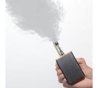 SSZZMM33 Mini máquina de niebla a distancia portátil ligera máquina de humo para fiestas al aire libre DJ escenario interior (regalo negro)