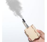 SSZZMM33 Mini máquina de niebla para fiestas al aire libre, portátil, ligera, humo, pequeña máquina para DJ escenario interior (caja de madera), ML-FMOFOG1