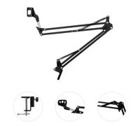 ST-1.2 Brazo de micrófono Soporte para micrófono 1,5 kg 35x35 cm negro Auna Pro