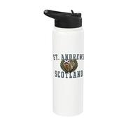 St. Andrews Scotland Crest Envejecido Stainless Steel Insulated Water Bottle