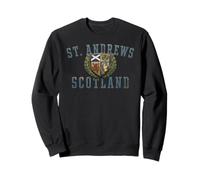 St. Andrews Scotland Crest Envejecido Sudadera