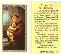 ST. Anthony Tarjeta de oración Santo (800 - 033)