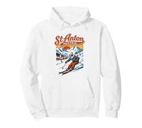 St Anton Austria Esquí Esquí Retro Esquí Sudadera con Capucha