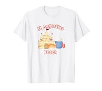 St Augustine Florida Beach Whimsy Sand Castle Cangrejo Náutico Camiseta